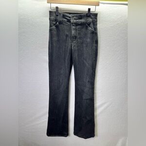 NYDJ Not Your Daughters Jeans Black Straight Flap Pocket Jeans Womens 4 2362